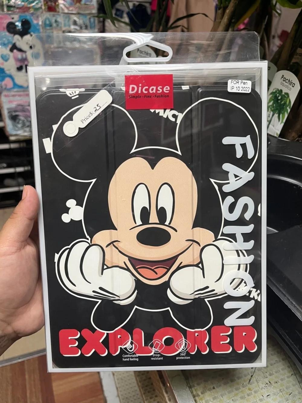 Dicase Mickey Mouse 'Explorer' Tablet Case in Black & Red ipad 10 2022
